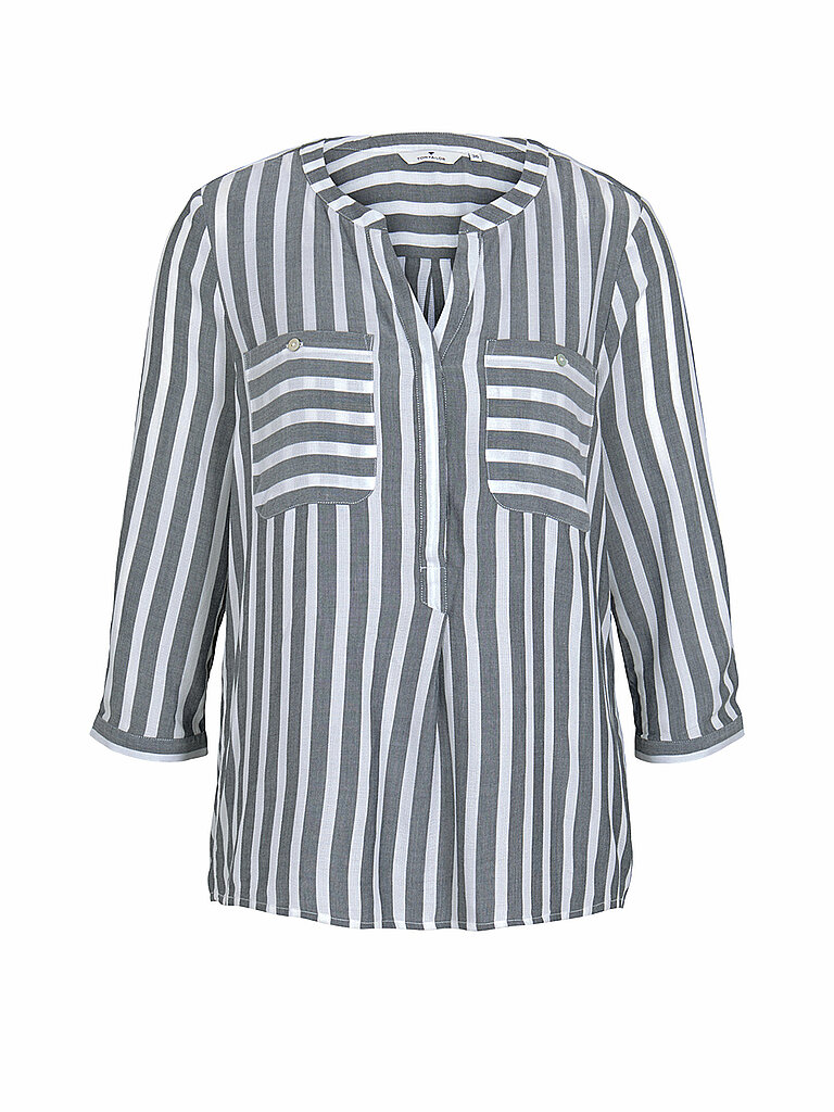 Tom Tailor Women's Blouse Offwhite Navy 44